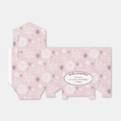 スノーフレークをテーマにした6thバースデーパーティー淡い色のピンク フェイバーボックス (折り畳みなし)