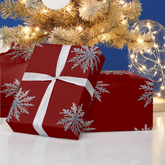 スノーフレークアイアート ラッピングペーパー (クリスマス)