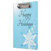 スノーフレークアートとハッピーホリデー クリップボード (左)