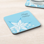 スノーフレークアートとハッピーホリデー コースター (左側)