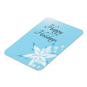 スノーフレークアートとハッピーホリデー マグネット (左側)