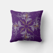 スノーフレークインスパイアデザイン クッション (裏面)