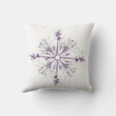 スノーフレークインスパイアプリント クッション (裏面)