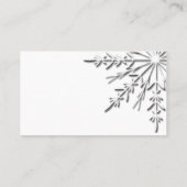 スノーフレークウィンターウェディング座席表 プレイスカード (裏面)