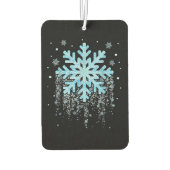 スノーフレークウィンタークリスマスマッチメンズウィメンズキ カーエアーフレッシュナー (裏面)