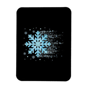 スノーフレークウィンタークリスマスマッチメンズウィメンズキ マグネット