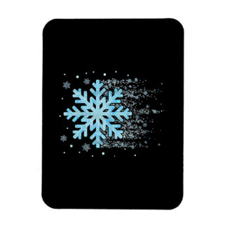 スノーフレークウィンタークリスマスマッチメンズウィメンズキ マグネット
