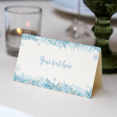 スノーフレークウィンタークリスマス誕生日座席表 プレイスカード