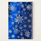 スノーフレークウィンターホリデーズクリスマス ノートブック (裏面)