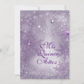 スノーフレークウィンターワンダーランド招待状 招待状 (正面)