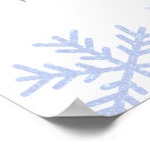 スノーフレークウィンター1stバースデーワンダーランドウェルカム ポスター (角)