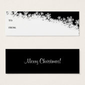 スノーフレークエッジホリデーギフトカード (正面&裏面)