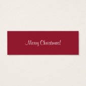 スノーフレークエッジホリデーギフトカード (裏面)