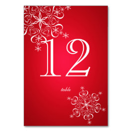 スノーフレークエレガンスレッド2テーブル番号 テーブルナンバー