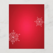 スノーフレークエレガンス結婚のメニュー (裏面)