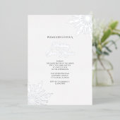 スノーフレークエレガントウィンターホリデーオープンハウス 箔招待状 (立ち正面)