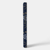 スノーフレークエレガントパターン（濃い青） Case-Mate iPhoneケース (裏面 / 左)