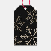 スノーフレークエレガントホイルフェイクホリデイ ギフトタグ (裏面)