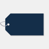 スノーフレークエレガントホリデーギフトラベル ギフトタグ (裏面横)