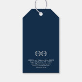 スノーフレークエレガントホリデーギフトラベル ギフトタグ (裏面)