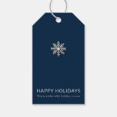 スノーフレークエレガントホリデーギフトラベル ギフトタグ (正面)