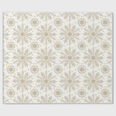 スノーフレークエレガントホリデークリスマスラッピング紙 ラッピングペーパー (フラット)