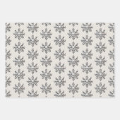 スノーフレークエレガントラッピング紙 ラッピングペーパーシート (正面)