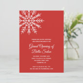 スノーフレークエレガントレッドホリデーグランドオープニング 招待状 (スタンド正面)