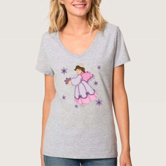 スノーフレークエンジェル Tシャツ (正面)