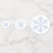 スノーフレークオーナメントアイスブルー コンフェッティ (正面)