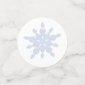 スノーフレークオーナメントアイスブルー コンフェッティ (スモール正面)