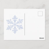 スノーフレークオーナメントアイスブルー ポストカード (裏面)