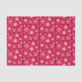 スノーフレークオーナメントクリスマスホリデーティッシュペーパー 薄葉紙 (正面)