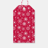 スノーフレークオーナメントメリークリスマスギフトラベル ギフトタグ (裏面)
