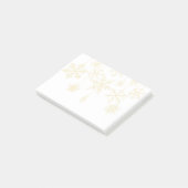 スノーフレークオーナメント金ゴールド ポストイット (アングル)