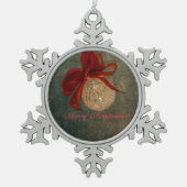 スノーフレークオーナメント スノーフレークピューターオーナメント (正面)