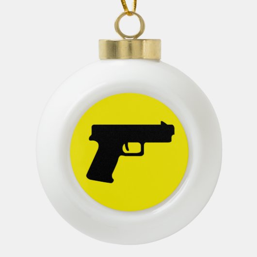 スノーフレークオーナメント セラミックボールオーナメント (正面)