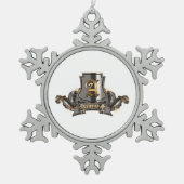 スノーフレークオーナメント（ピューター） スノーフレークピューターオーナメント (正面)