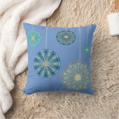 スノーフレークオーナメント |休日の色 | クッション (ブランケット)