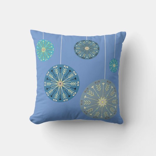 スノーフレークオーナメント |休日の色 | クッション (正面)