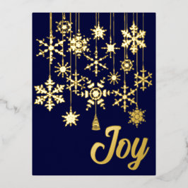 スノーフレークオーナメント 箔シーズンポストカード