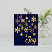 スノーフレークオーナメント 箔シーズンポストカード (立ち正面)