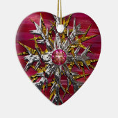 スノーフレークオーバーパリ セラミックオーナメント (右)