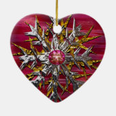 スノーフレークオーバーパリ セラミックオーナメント (裏面)