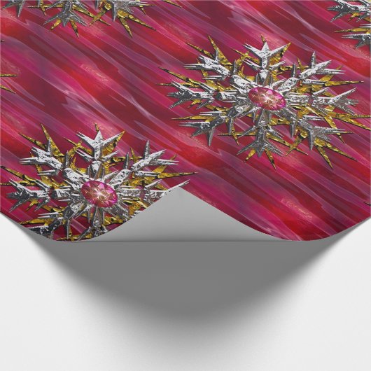 スノーフレークオーバーパリ ラッピングペーパー (角)