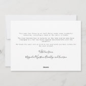 スノーフレークオーバーレイ写真クリスマス シーズンカード (裏面)