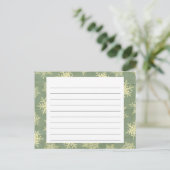 スノーフレークカバークリスマスレシピカード シーズンポストカード (スタンド正面)