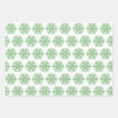 スノーフレークカラフルラッピング紙 ラッピングペーパーシート (正面2)