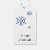 スノーフレークキスとホリデーウィッシュ ギフトタグ (裏面)