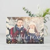 スノーフレークキスと心からの願い |家族の写真 シーズンカード (スタンド正面)